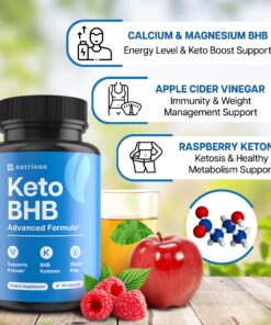 Keto BHB Exogenous Ketones for Men & Women - Keto Supplements for Mental Clarity & Focus - Keto Burn - Keto Fat Burner - Keto Pills Carb-Free Energy for Muscle - Key to Keto Diet - Ketosis Support 27 81G3EB9OoyL