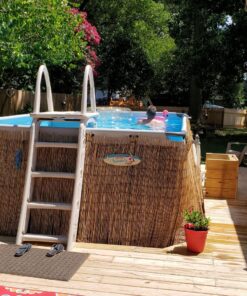 Intex Solar Pool Cover for 18' x 9' Rectangular Frame Outdoor Swimming Pools with Carrying Storage Bag, (Pool Cover Only), Blue Solar Cover 30 81G3ZVZA8JL