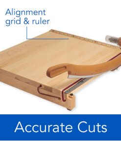 Swingline Paper Trimmer, Guillotine Paper Cutter, 30" Cut Length, 15 Sheet Capacity, ClassicCut Ingento, Maple (1172) 6 81G4ADGBdRL