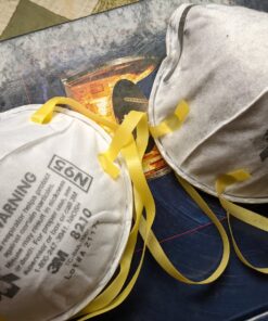 3M Personal Protective Equipment Particulate Respirator 8210, N95, Smoke, Dust, Grinding, Sanding, Sawing, Sweeping, 20 Count (Pack of 1) 20 Count (Pack of 1) 43 81G4DUYrnhL