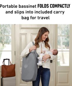Graco Pack 'n Play Day2Dream Travel Bassinet Playard Features Portable Bassinet Diaper Changer and More (Lo, Lo, W/Fold Flat Bassinet) 28 81G4KFYPKcL