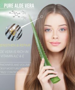 Alternative view of Green Leaf Aloe Vera Spray 99% Pure Cold-Pressed Aloe Vera Juice, for Hair, Skin & Face Moisturizer, Fast Absorption After Sun Care, Sunburn Relief & Solar Recovery Spray| 12oz |Aloevera Body Spray 12 Ounce (Pack of 1)