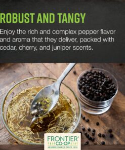 Frontier Co-op Organic Tellicherry Whole Black Peppercorns 1lb 12 81G6660tUAL