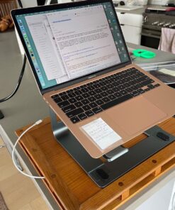 Nulaxy Laptop Stand, Detachable Ergonomic Laptop Mount Computer Stand for Desk, Aluminum Laptop Riser Notebook Stand Compatible with MacBook, Dell XPS, All 10-16" Laptops - Gray A-Grey 38 81G6NuJlUmL