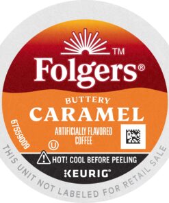 Folgers Buttery Caramel Flavored Coffee, 72 Keurig K-Cups Pods 15 81G6rVgm2 L