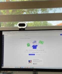 NexiGo StreamCam N930E with Software, 1080P Webcam with Ring Light and Privacy Cover, Auto-Focus, Plug and Play, Web Camera for Online Learning, Zoom Meeting Skype Teams, PC Mac Laptop Desktop Black Webcam with Light 39 81G7IWd6fDL