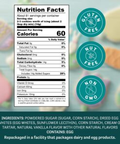 Alternative view of Judee's Royal Icing Mix 2.5 lb - Frost Cookies Like a Professional - Great for Decorating and Baking - Just Add Water - Non-GMO, Gluten-Free and Nut Free 2.5 Pound (Pack of 1)