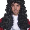 Smiffy's Men's Pirate Captain Wig Long and Curly One Size Black 8 81G9OCtqrL