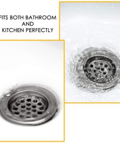 Drain Hair Catcher Commercial 2.5", Sink Stainer Kitchen, Sink Drain Protector, Tub Hair Drain Catcher Over Drain Cover (Pack of 3) 8 81GAazulqAL