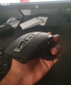 Rapoo Bluetooth Wireless Mouse, 4 Adjustable DPI Rechargeable , Multi-Device (3 Bluetooth+USB) Programmable Ergonomic Mouse with Side Roller, Laser Mouse for Laptop Desktop PC 58 81GAf6h2b6L