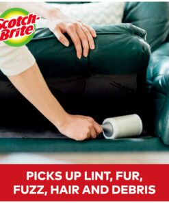 Scotch-Brite Lint Roller Value Pack, Works Great On Pet Hair, 5 Rollers, 95 Sheets Per Roller, 475 Sheets Total Multicolor 5 Count (Pack of 1) 30 81GAmzwrXWL