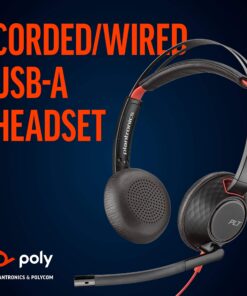 Alternative view of Plantronics - Blackwire C5220 - Wired, Dual-Ear (Stereo) Headset with Boom Mic - USB-A, 3.5 mm to connect to your PC, Mac, Tablet and/or Cell Phone Basic Packaging