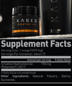 Kaged Creatine HCl Powder | Lemon Lime | Supports Muscle Growth and Recovery | Patented Creatine Hydrochloride Formula | Easy Digestion and Enhanced Muscle Absorption | 75 Servings Lemon Lime Powder (HCl-OLD) 13 81GCr bC8GL