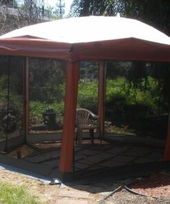 Coleman Back Home Screen Canopy Tent with Instant Setup, Outdoor Gazebo for Bug-Free Lounging, Shelter Fits Over Picnic Tables for Parties, Events, Tailgating, Picnics, & More 12 X 10 Ft 48 81GDx1OzZOL