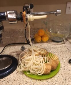 KitchenAid Fruit and Vegetable Spiralizer Attachment Stand Mixer, Polished Aluminum Spiralizer - 5 Blades 55 81GECsWuApL