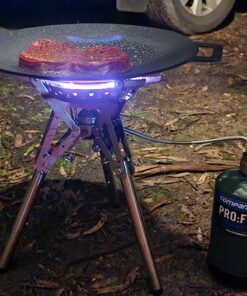 Kbrotech Camping Stove Adapter 1LB Propane Small Tank Input and a Lindal Valve EN417 Output Outdoor Cylinder LPG Canister Convert (Gray) Gray 19 81GEmG0fqRL