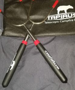 Tapirus Marshmallow Roasting Sticks | Set of 4 Extra Long Retractable Campfire Sticks | Protect Kids with Insulated Handles | Extendable Smore & Hot Dog Skewers | Heavy Duty Metal Camping Accessory 58 81GFLbG2aRL