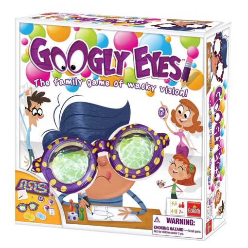 Googly Eyes Game — Family Drawing Game with Crazy, Vision-Altering Glasses Multicolor