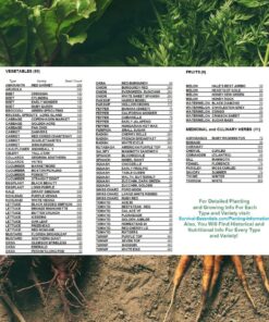 Survival Essentials Garden Heirloom Seed Vault, 100 Variety, Over 17,500 Vegetable, Fruit, and Herbs Seeds, Non-GMO, Non-Hybrid, Plus Free Microgreens Kit 35 81GH86dkT8L