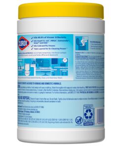 Clorox Disinfecting Wipes, Bleach Free, Crisp Lemon, 105 Count (Package May Vary) 16 81GHdVQDSDL