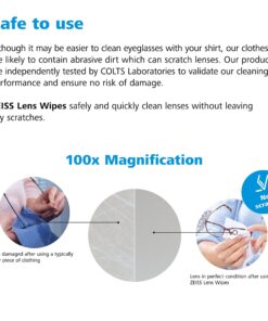 ZEISS Pre-Moistened Lens Cleaning Wipes, 200 Count White 200 Count (Pack of 1) 30 81GIQZ86dGL
