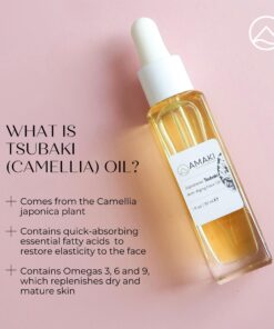 Japanese Tsubaki Oil - Best Face Moisturizer. Face Oil for Gua Sha, Anti Aging, Hydrating and more! Facial Moisturizer for Women by Amaki (30ml) 1.01 Fl Oz (Pack of 1) 26 81GIdgyG5iL