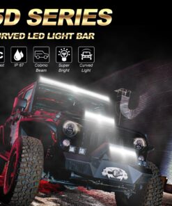 Alternative view of Auxbeam 32" 180W Curved LED Light Bar 5D Lens 18000LM Spot Flood Combo Beam Driving Light with Wiring Harness for Pickup Car Trucks SUV ATV UTV Offroad Vehicle 32 Inch Curved Led Bar