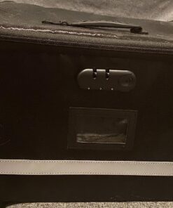 EXLIFBAG File Organizer, Fireproof File Box with Lids, Important Document Organizer Box with Lock, Portable File Folder Organizer with Handle Black 1 Layer 60 81GKXy94z0L