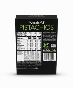 Wonderful Pistachios No Shells, 3 Flavors Mixed Variety Pack of 9 (0.75 Ounce), Roasted & Salted Nuts (4), Chili Roasted (3), Honey Roasted (2), Protein Snack, On-the Go Snack 0.75 Ounce (Pack of 9) 22 81GND2fFWLL