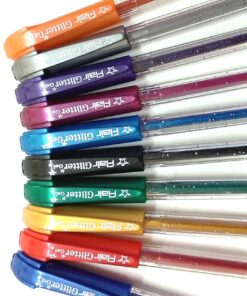 Flair Xtra Sparkle Glitter Gel 10 Colours Xtra Sparkle Gel Pen 25 81GOqZgEfvL