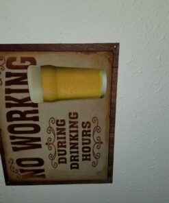 Tin Signs TSN1795-BRK No Working Drinking Hours 7 81GQWUCRJtL