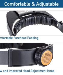 SE Illuminated Dual Lens Flip-In Head Magnifier, Head Magnifier, Tools for Repair & Precision Work, Adjustable Headlamp, 4.5X Loupe Magnifying, Black Improved LED Head Magnifier 9 81GQxGTVdL