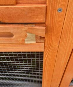 TRIXIE Pet Products Chicken Coop with Outdoor Run, 66.75 x 30.25 x 41.25 inches 66.8"L x 30.3"W x 41.3"H 63 81GQxv2QpvL