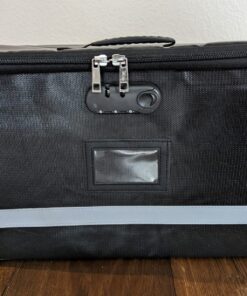 EXLIFBAG File Organizer, Fireproof File Box with Lids, Important Document Organizer Box with Lock, Portable File Folder Organizer with Handle Black 1 Layer 97 81GREbswMAL