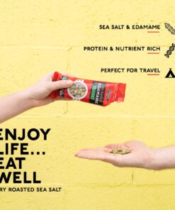 Seapoint Farms Dry Roasted Edamame, Sea Salt, Vegan, Gluten-Free, Kosher, and Non-GMO, Crunchy Snack for Healthy Snacking, 1.58 oz (Pack of 12) 1.58 Ounce (Pack of 12) 12 81GRJUoV64L