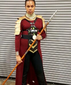 iiniim Men's Adjustable Faux Leather Body Chest Harness with Shoulder Armors Buckles 24 81GSM1nKKIL