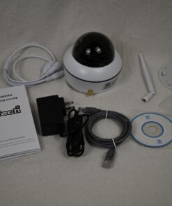 JideTech 5MP PTZ WiFi Camera Outdoor, 5X Optical Zoom Dome Camera with Human/Motion Detection, Auto Tracking, Wireless IP Camera with Mic/Audio, MicroSD (128GB), IR Night Vision, IP66 Weatherproof 51 81GSReFm7CL