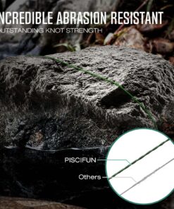 Piscifun Onyx Braided Fishing Line, Superline Abrasion Resistant Braided Lines, Zero Stretch Super Strong, Low Memory, Fast Water Cutting PE Fishing Lines, 6lb-150lb Black 6LB(0.06mm)-150Yds 12 81GSRt1fT9L