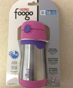 THERMOS Foogo Vacuum Insulated Stainless Steel, Pink/Purple, 10 Oz 24 81GSlce54HL