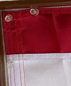 HEAVY-DUTY American Flag 3x5' -100% Made in the USA- Durable, Long Lasting, Polyester Fabric - Embroidered Stars, Sewn Stripes, 4 Rows of Lock Stitching on the Fly End, High Wind Usage-All Star Flags 22 81GSx L2p9L