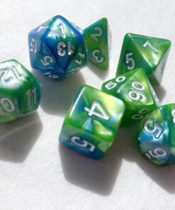 CiaraQ Polyhedral Dice Set (35 Pieces) with Black Pouches, 5 Complete Double-Colors Dice Sets of D4 D6 D8 D10 D% D12 D20 Compatible with Dungeons and Dragons DND RPG MTG Table Games 35pcs 42 81GTewe8lL