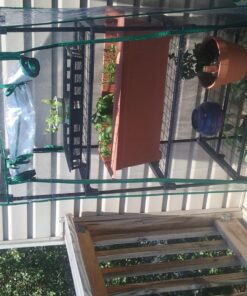 Gardman R687 4-Tier Mini Greenhouse, 27" Long x 18" Wide x 63" High,Black 53 81GWv9VJEYL