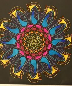 Glowing Mandalas: Coloring Book for Adults Paperback 64 81GXL4vEE8L