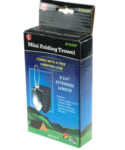 SE 8-7/8" Stainless Steel Mini Folding Trowel with Nylon Pouch - 5-5/8" Folded Length, Durable and Lightweight for Camping, Gardening, Outdoor Activities - 8794SP Silver/Black 11 81GYdzu mPL