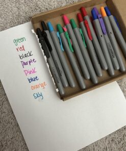 Amazon Basics Retractable Permanent Markers - Assorted Colors, 12 Count 17 81GaHAOYfmL