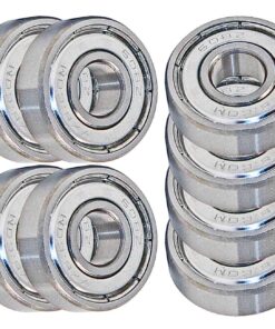 VXB 608ZZ Set of 8 Skateboard Bearing 608Z Shielded Ball Bearings 26 81GcgCYkdBL