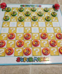 USAOPOLY Super Mario Checkers & Tic-Tac-Toe Collector's Game Set | Featuring Super Mario Bros - Mario & Luigi | Collectible Checkers and TicTacToe Perfect for Mario Fans 15 81GcwntaeRL