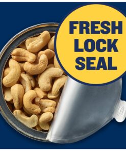 PLANTERS Deluxe Salted Whole Cashews, Party Snacks, Plant-Based Protein 18.25oz (1 Cannister) 1.14 Pound (Pack of 1) 25 81GcxyjUfJL