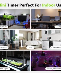 BN-LINK BND-60/U47 Indoor Mini 24-Hour Mechanical Outlet Timer, 3-Prong, 2-Pack White 33 81Gd5on3cfL