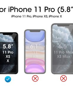 Alternative view of amFilm Glass Screen Protector for iPhone 11 Pro, iPhone XS/X with Easy Installation Tray, Tempered Glass, 3 Pack